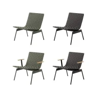 &Tradition Ville sedia lounge da esterno