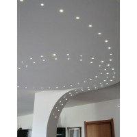 Lampo Spot Mini Faretto 1W LED da incasso 120° 350mA In Lega