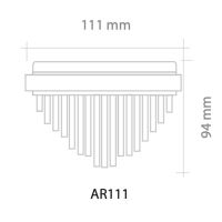 QLT recessed AR111 LED CCT 19W 111mm tunable white
