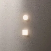 iLed Sand round outdoor wall spotlight