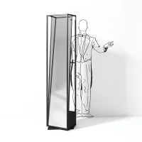 Minotti Cage mirror coat hanger Minotti Cage mirror coat hanger