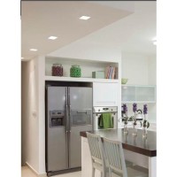 MOLVENO LIGHTING Glam Square Faretto Incasso Alluminio Bianco