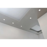 MOLVENO LIGHTING Glam Square Faretto Incasso Alluminio Bianco