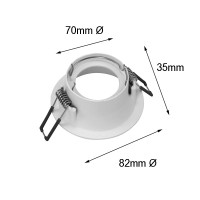 MOLVENO LIGHTING Glam Round Faretto Incasso Rotondo Alluminio