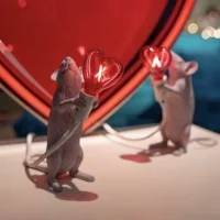Seletti Mouse Love lampada a led da tavolo