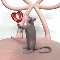 Seletti Mouse Love led table lamp