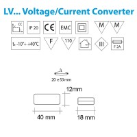 Qlt LVZ 500mA LED Convertitore Da Tensione costante 12V-24V A