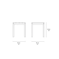 &Tradition Ville AV47 outdoor side table