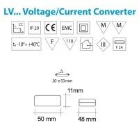 Qlt LVT 1100mA LED Constant Voltage Converter 12V-24V To