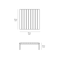 &Tradition Ville AV50 outdoor coffee table