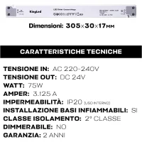 Actec Alimentatore 24V 100W ultra slim