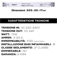 Actec Alimentatore 24V 150W ultra slim
