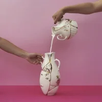Seletti Kintsuji porcelain vase