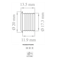Lampo Dimmer Sensore Touch Da Incasso 12V-24V Per Strip O