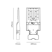 Bot Lighting Yuma 15W Solar Led Floodlight 2500lm with Sensor