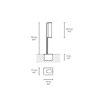 Vibia Class lampada da terra h78 outdoor