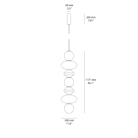 Aromas Mapi suspension lamp
