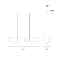 Aromas Mapi suspension lamp