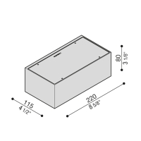 Lombardo Trend 220 E27 applique per esterno IP66