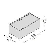 Lombardo Trend 220 E27 applique per esterno IP66