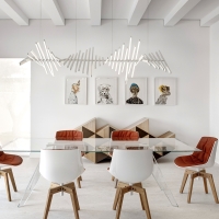 Vibia Rhythm Horizontal Stick 47 pendant lamp