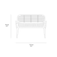 Petite Friture Week-End double sofa da esterno Petite Friture Week-End double sofa da esterno