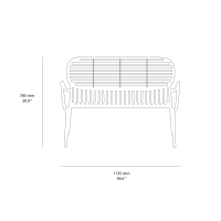 Petite Friture Week-End outdoor double sofa