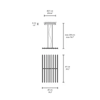 Vibia Rhythm Horizontal 2155 pendant lamp