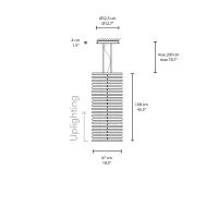 Vibia Rhythm Vertical Stick 47 pendant lamp