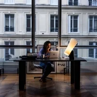 Foscarini Nile lampada led da tavolo a biemissione