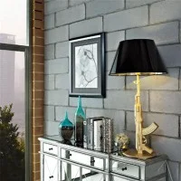 Flos Guns Table Gun Lamp Shiny Gold by Philippe Strack 2005