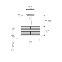 Vibia Rhythm Vertical Stick 87 lampada a sospensione