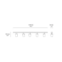 Astro Lighting Koto Five Bar lampada da soffitto