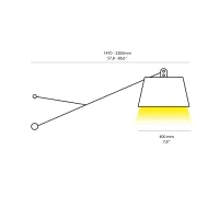 Cattaneo Adjustable lampada da parete