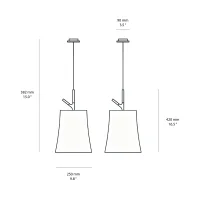 Foscarini Birdie led suspension lamp