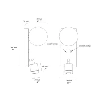 Aromas Tea wall lamp