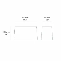 Astro Lighting Tapered Oval paralume