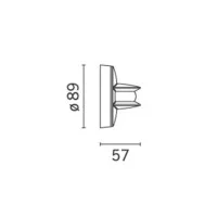 iGuzzini Trick 180° LED Effetto Lama Lampada Parete Soffitto