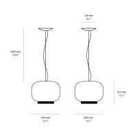 Foscarini Chouchin Reverse led suspension lamp