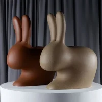 Qeeboo Rabbit Chair Baby Mix decorative seat