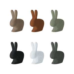 Qeeboo Rabbit Chair Baby Mix sedia decorativa