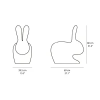 Qeeboo Rabbit Chair Mix decorative seat
