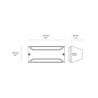 Bot Lighting Lagos 1 biemission applique led lamp for outdoor