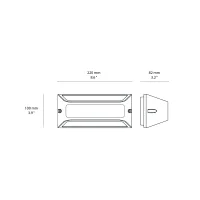 Bot Lighting Lagos 2 applique led triemissione per esterno