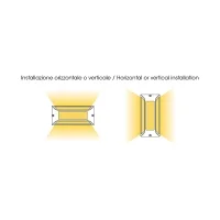 Bot Lighting Lagos 2 applique led triemissione per esterno