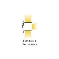Bot Lighting Lagos 2 applique led triemissione per esterno