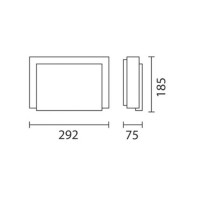 IGuzzini 5423 Motus applique emergenza 11W IP66