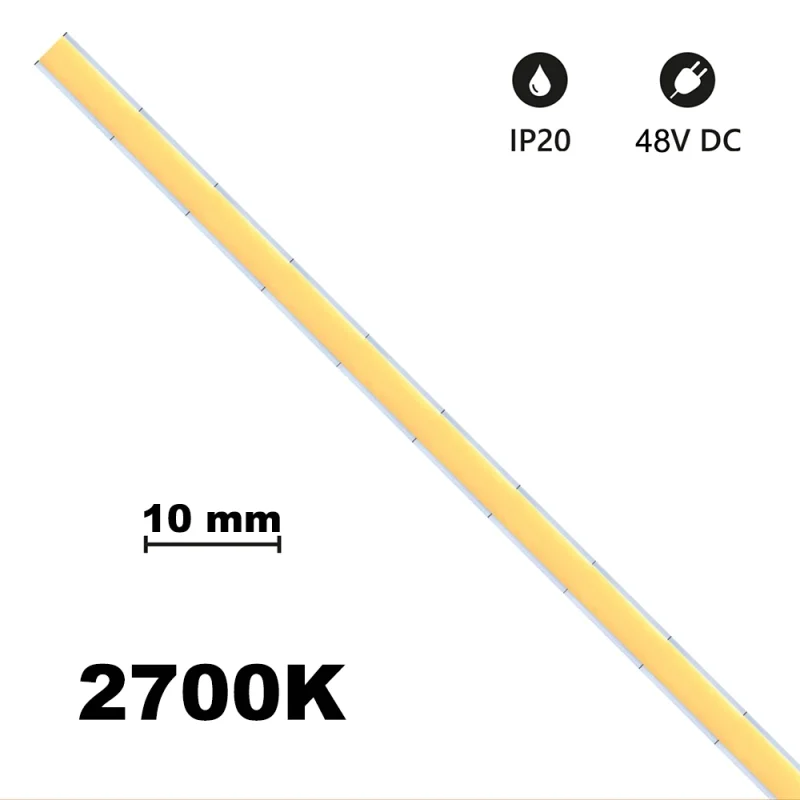 Bot lighting Striscia LED Cob 10mm 15W/mt 48V Bot lighting Striscia LED Cob 10mm 15W/mt 48V