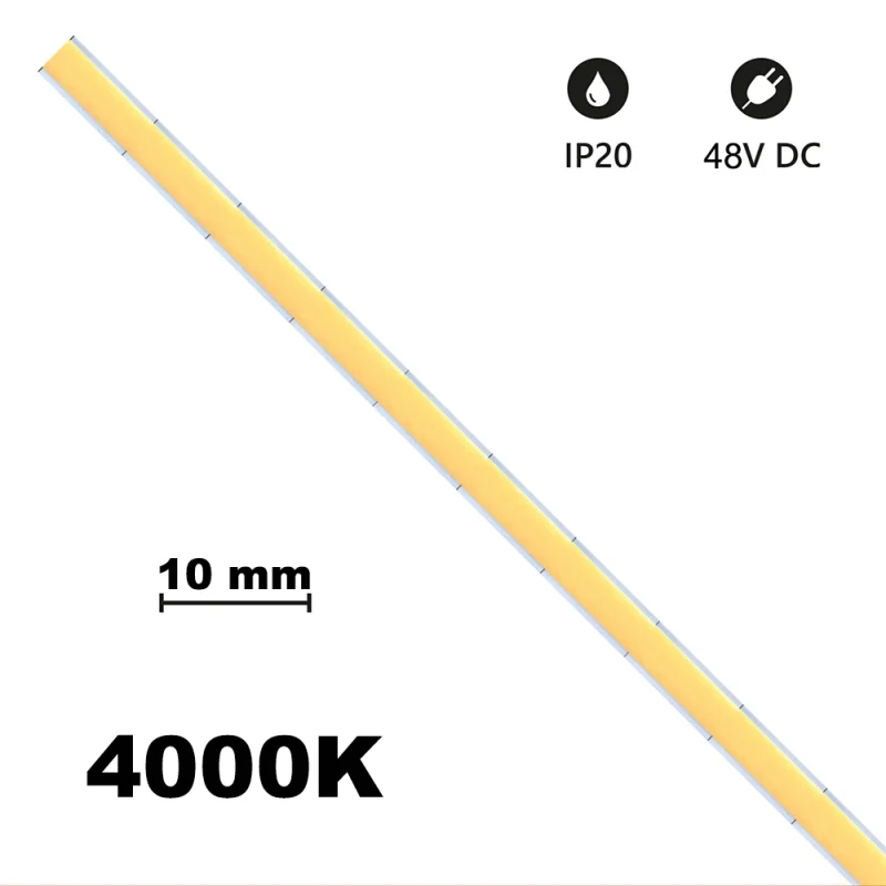 Bot lighting LED strip Cob 10mm 15W/mt 48V