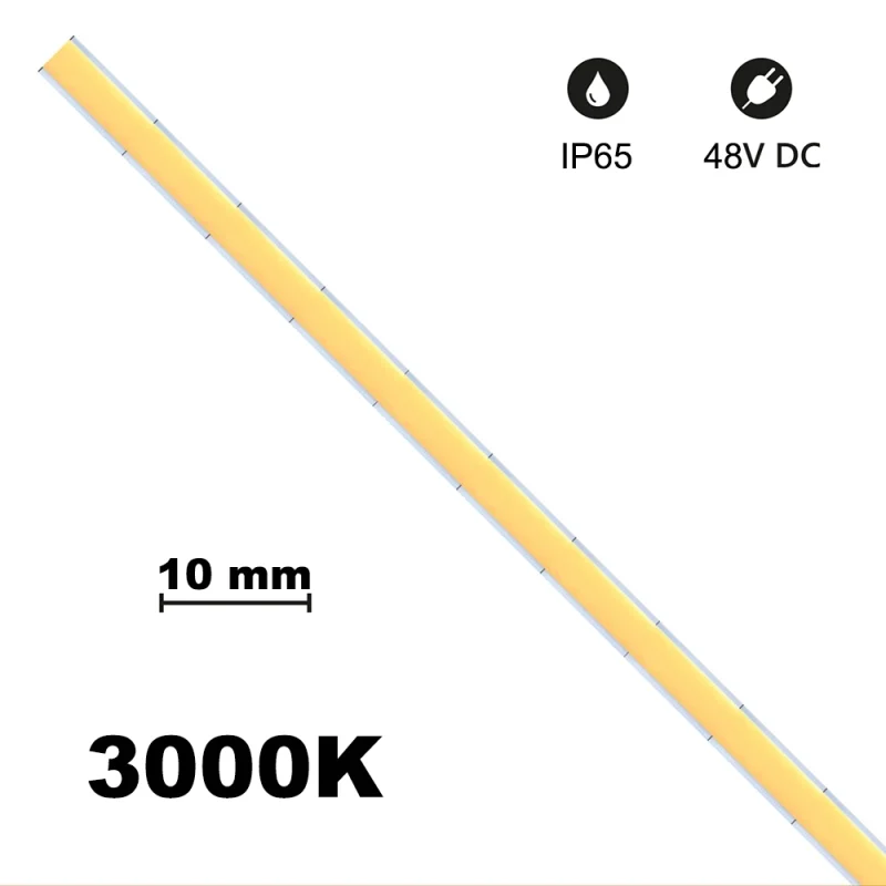 Bot lighting Striscia LED Cob 10mm 15W/mt 48V IP65